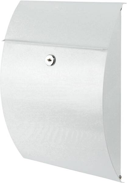 Burg Wächter 38700 CAPRI 813 W Briefkasten Stahlblech Weiß Schlüsselschloss