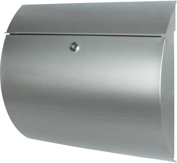 Burg Wächter 38640 TOSCANA 3856 Ni Briefkasten Edelstahl Silber Schlüsselschloss