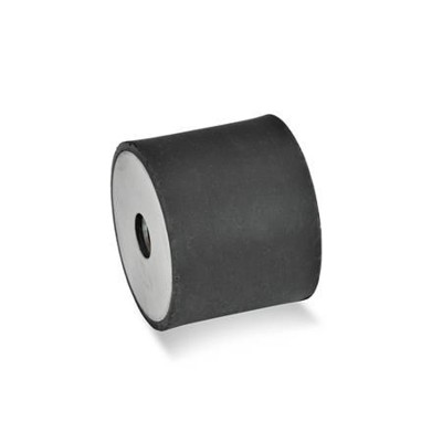Ganter Norm® - 451-15-15-M4-EE-55 Gummipuffer, Edelstahl
