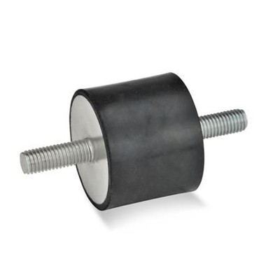 Ganter Norm® - 351-70-45-M10-SS-40 Gummipuffer, Stahl
